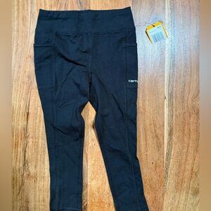 Carhartt Girls Black Leggings Size 4T NWT